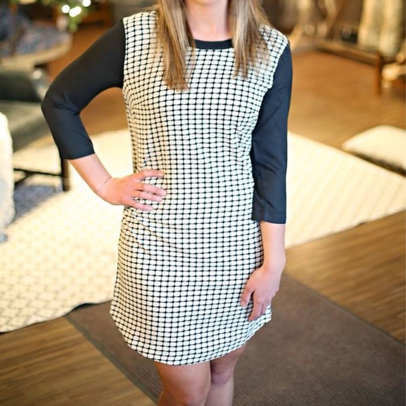 Black Check Mini Dress - Picture 1 of 1